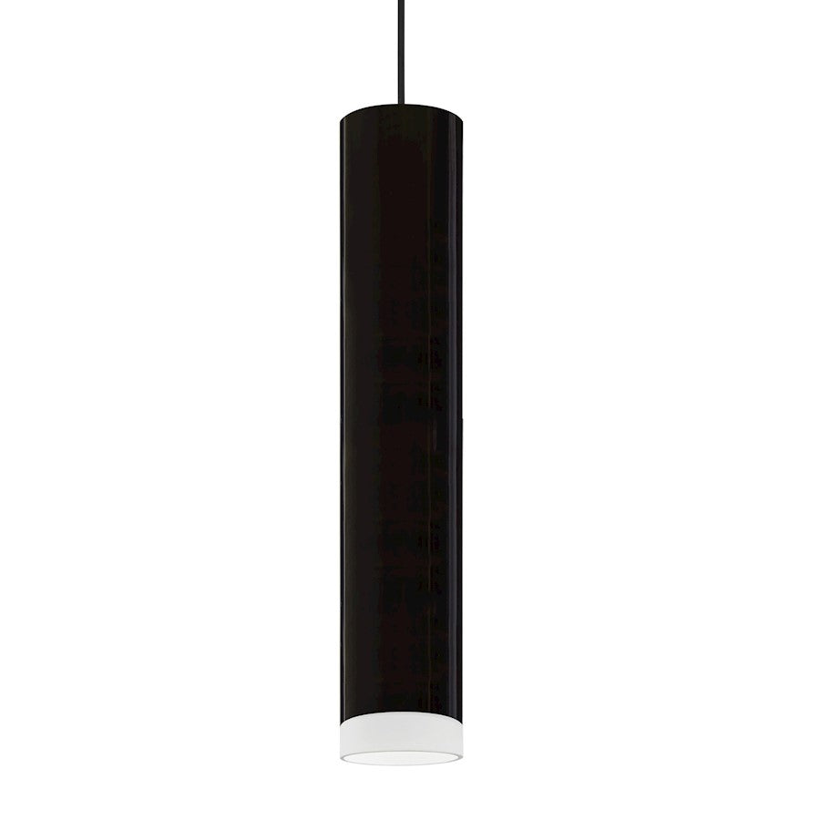 Besa Lighting Cafe 12 1LT LED Cord Pendant, Black/Black - 1XT-CAFE12BF-LED-BK