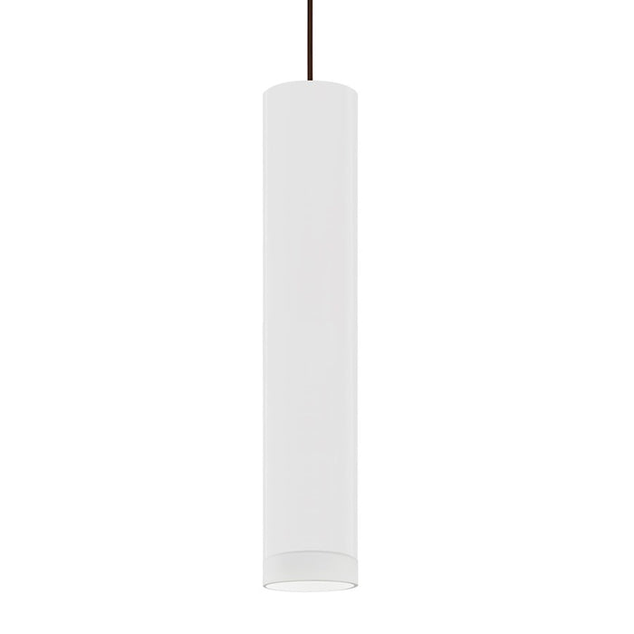 Besa Lighting Cafe 12 1LT LED Cord Pendant, Bronze/White - 1XT-CAFE12WF-LED-BR