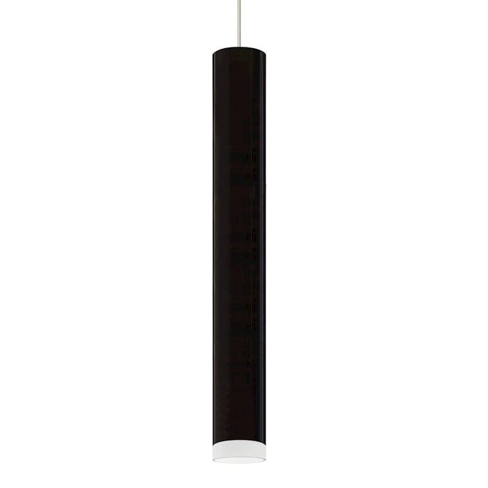 Besa Lighting Cafe 18 1LT LED Cord Pendant, Nickel/Black - 1XT-CAFE18BF-LED-SN