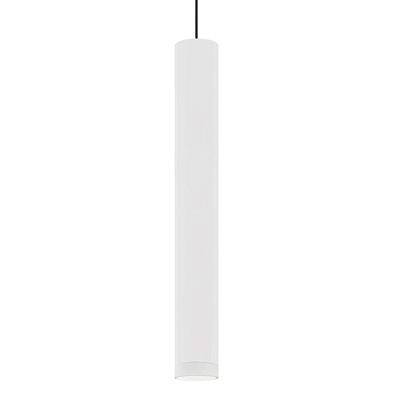 Besa Lighting Cafe 18 1-Light LED Pendant | Contemporary Black and White Glass | Kitchen Island & Dining Room | Model 1XT-CAFE18WF-LED-BK