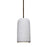 Besa Lighting Glide 1 Light LED Pendant, Bronze/Gray - 1XT-GLIDENA-LED-BR