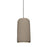 Besa Lighting Glide 1 Light LED Pendant, Satin Nickel/Tan - 1XT-GLIDETN-LED-SN