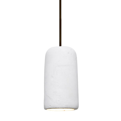 Besa Lighting Glide 1 Light LED Pendant, Bronze/White - 1XT-GLIDEWH-LED-BR