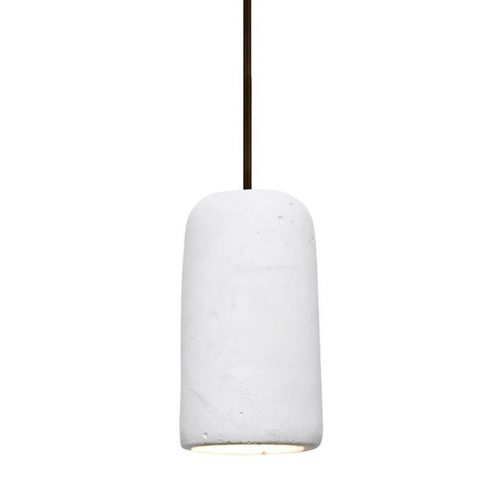 Besa Lighting Glide 1 Light LED Pendant, Bronze/White - 1XT-GLIDEWH-LED-BR