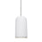 Besa Lighting Glide 1 Light LED Pendant, Satin Nickel/White - 1XT-GLIDEWH-LED-SN