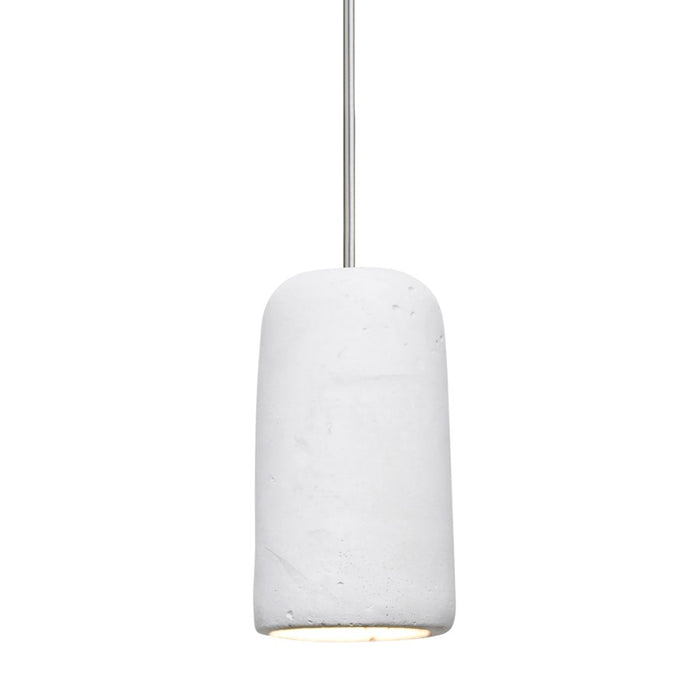 Besa Lighting Glide 1 Light LED Pendant, Satin Nickel/White - 1XT-GLIDEWH-LED-SN