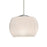 Besa Lighting Keno 1 Light LED Pendant, Satin Nickel/White - 1XT-KENOWH-LED-SN