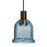 Besa Lighting Kiba 1 Light LED Pendant, Bronze/Blue - 1XT-KIBABL-LED-BR