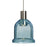 Besa Lighting Kiba 1 Light LED Pendant, Satin Nickel/Blue - 1XT-KIBABL-LED-SN