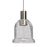 Besa Lighting Kiba 1 Light LED Pendant, Satin Nickel/Clear - 1XT-KIBACL-LED-SN