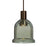 Besa Lighting Kiba 1 Light LED Pendant, Bronze/Green - 1XT-KIBAMS-LED-BR