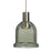 Besa Lighting Kiba 1 Light LED Pendant, Satin Nickel/Green - 1XT-KIBAMS-LED-SN