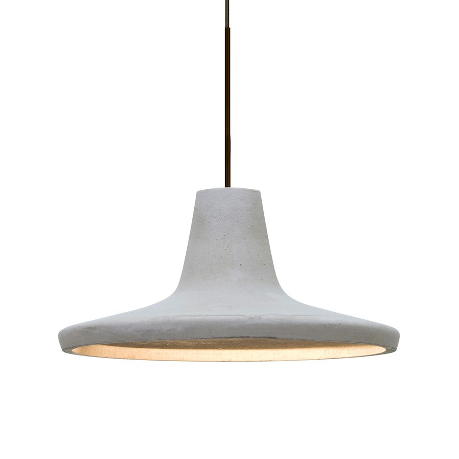 Besa Lighting Modus 1 Light LED Pendant, Bronze/Gray - 1XT-MODUSNA-LED-BR