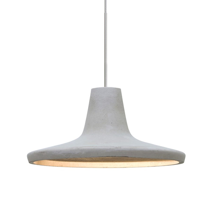 Besa Lighting Modus 1 Light LED Pendant, Satin Nickel/Gray - 1XT-MODUSNA-LED-SN