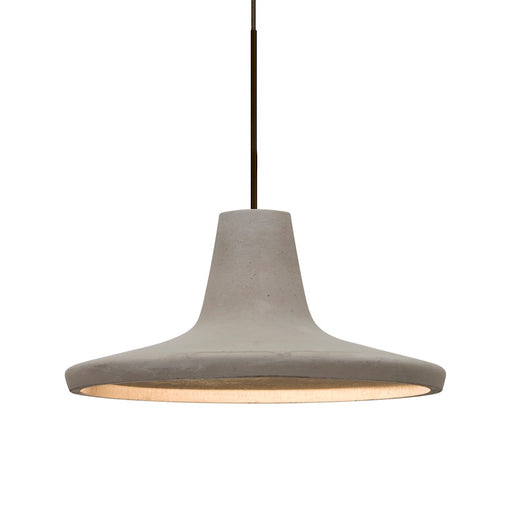 Besa Lighting Modus 1 Light LED Pendant, Bronze/Tan - 1XT-MODUSTN-LED-BR