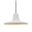 Besa Lighting Modus 1 Light LED Pendant, Bronze/White - 1XT-MODUSWH-LED-BR