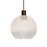 Besa Lighting Newton 6 1LT LED Cord Pendant, BZ/WH/Clear - 1XT-NEWTON6WC-LED-BR