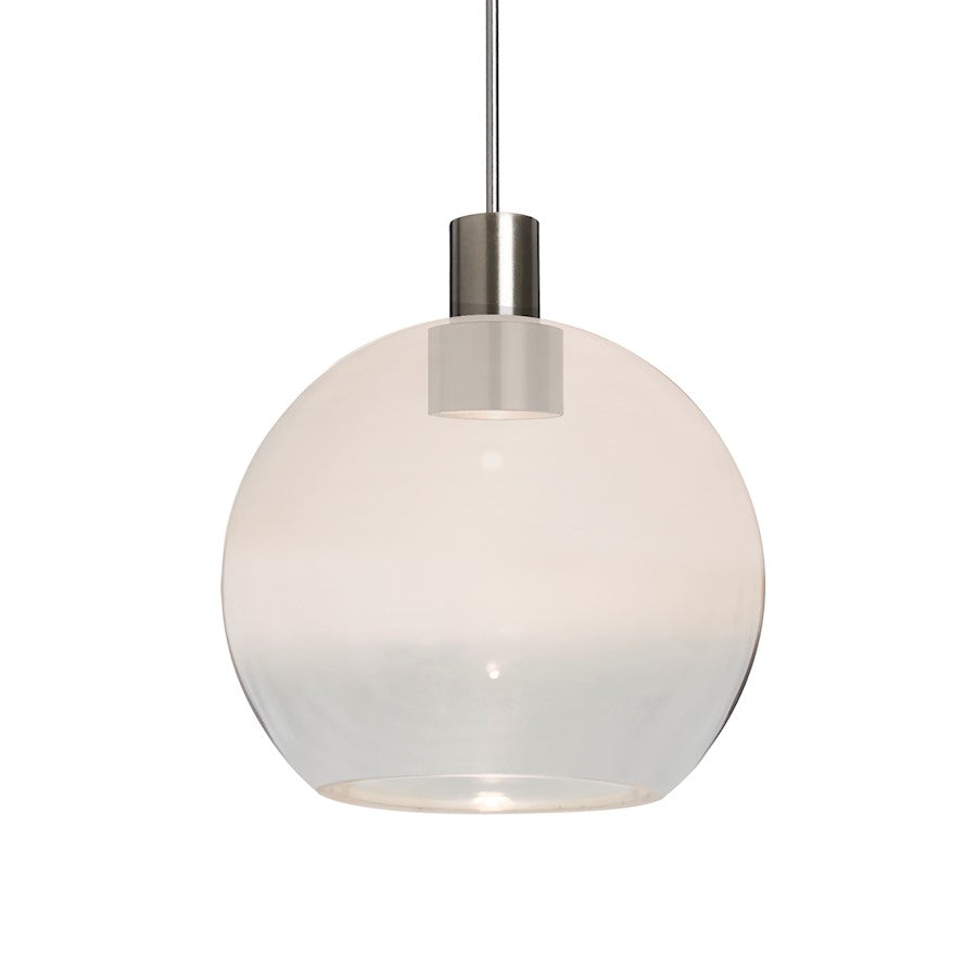 Besa Lighting Newton 6 1LT LED Cord Pendant, NK/WH/Clear - 1XT-NEWTON6WC-LED-SN