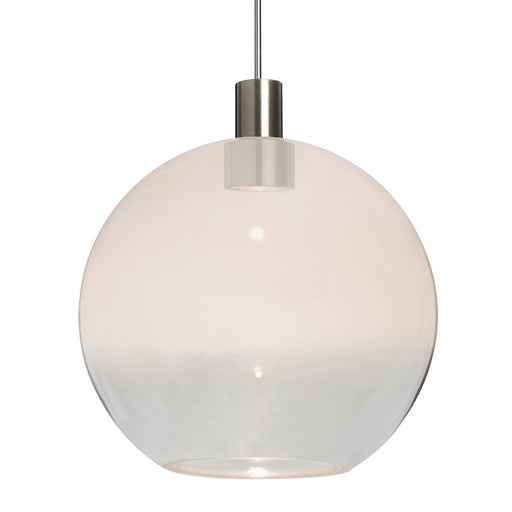 Besa Lighting Newton 8 1LT LED Cord Pendant, NK/WH/Clear - 1XT-NEWTON8WC-LED-SN