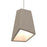 Besa Lighting Skip 1 Light LED Pendant, Satin Nickel/Tan - 1XT-SKIPTN-LED-SN