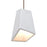 Besa Lighting Skip 1 Light LED Pendant, Bronze/White - 1XT-SKIPWH-LED-BR