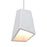 Besa Lighting Skip 1 Light LED Pendant, Satin Nickel/White - 1XT-SKIPWH-LED-SN