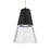 Besa Lighting Timo 1LT LED Cord Pendant, Nickel/Clear/Black - 1XT-TIMO6BC-LED-SN