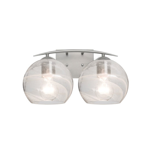 Besa Lighting Jilly 15in 2-Light Bathroom Vanity | Contemporary Satin Nickel and Clear Vapor Glass | Bathroom & Powder Room | Model 2WC-JILLYCL-SN
