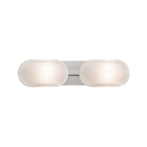Besa Lighting Cabo 22in 2-Light LED Vanity | Contemporary Satin Nickel and White Glass | Bathroom Vanity | 5.5 x 22 x 5.1 in | Model 2WT-962759-LED-SN