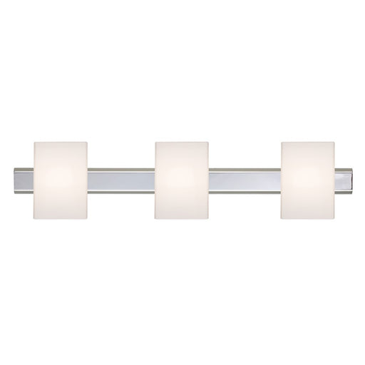 Besa Lighting Tito 22in 3-Light Bathroom Vanity | Contemporary Chrome and White Opal Glass | Bathroom & Powder Room | Model 3SW-TITO07-CR