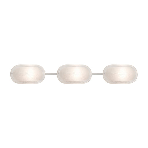 Besa Lighting Cabo 35in 3-Light LED Bathroom Vanity | Contemporary Satin Nickel and White Glass | Bathroom & Powder Room | Model 3WT-962759-LED-SN