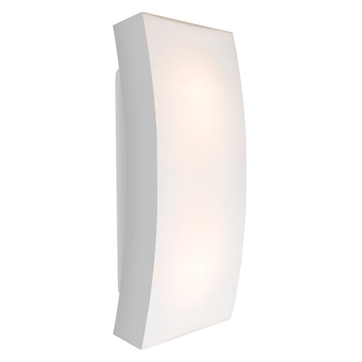 Besa Lighting Billow 15 2-Light Outdoor Sconce | Contemporary Silver and White Glass | Covered Patio & Entryway | Model BILLOW15-SL