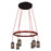 Besa Lighting Cirque 6 Light Pendant, RD/Mesh - CIRQUE-120V-RD-MS