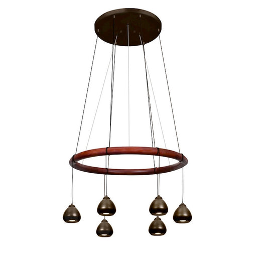 Besa Lighting Cirque 6 Light Pendant, Bronze/ - CIRQUE-12V-BR