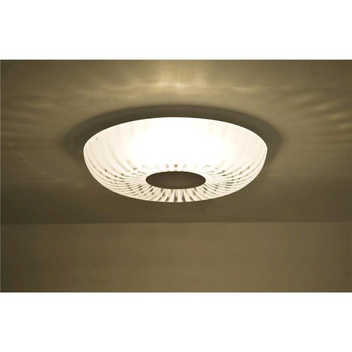 Besa Lighting Spira 10 9in 1-Light LED Flush Mount | Contemporary Bronze and Clear Glass | Hallway & Bedroom | Model SPIRA10CLC-LED-BR