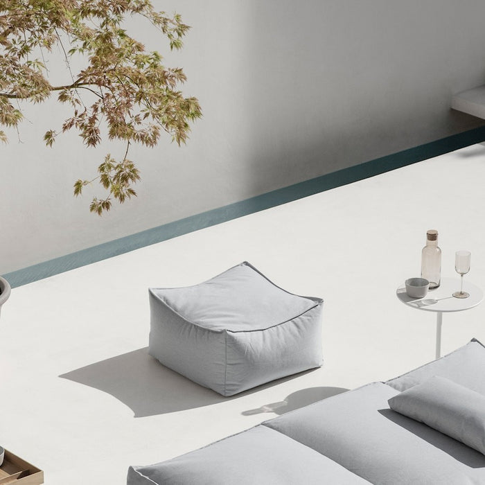Blomus Stay Outdoor Pouf, Cloud (Light Grey)