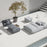 Blomus Stay Small Day Bed Patio Lounger/Reclining Headrest, Cloud