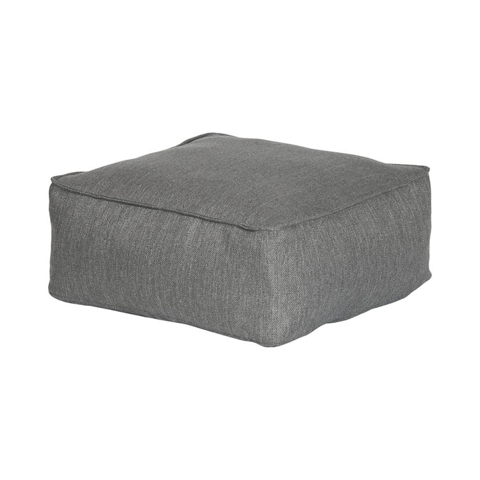 Blomus Grow Outdoor 29" Patio Pouf-Ottoman Coal