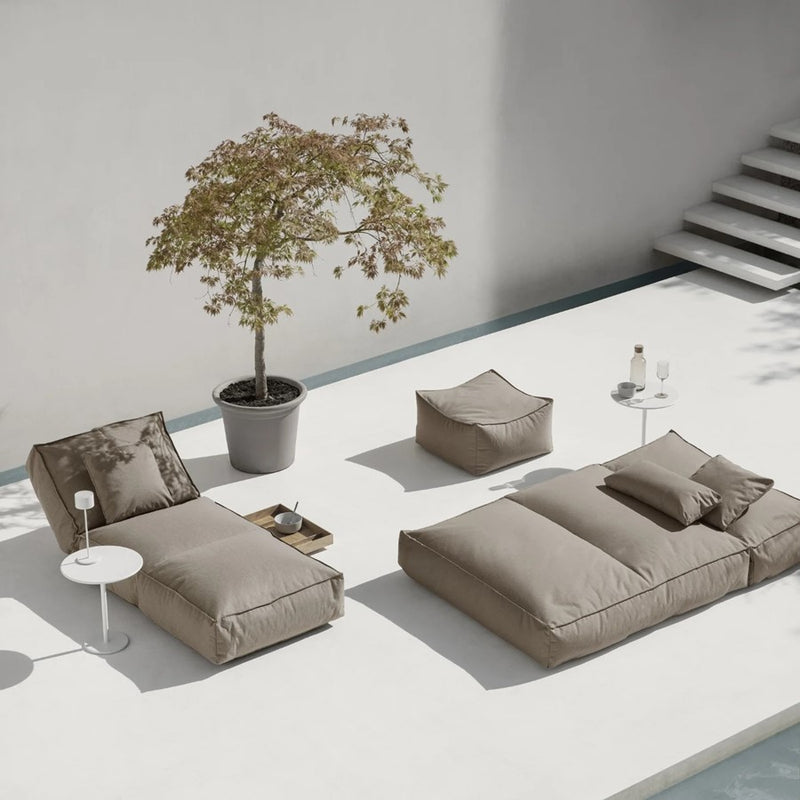 Blomus Stay Day Bed Outdoor Patio Lounger/Reclining Headrest, Earth