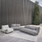 Blomus Stay Outdoor Side Table/Wide, Aluminum/Warm Grey