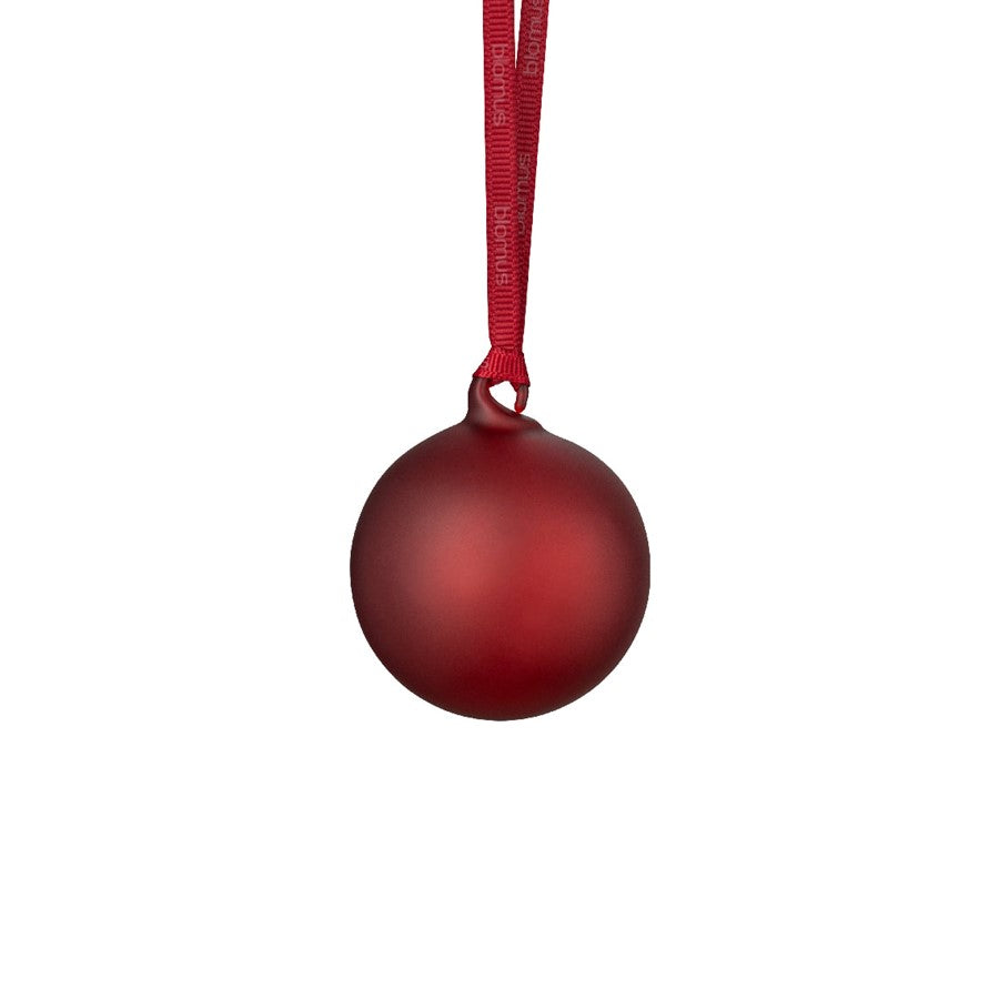 Blomus Juhla Matte Glass Ornament, Port/Burgundy, Set Of 4 - 63216