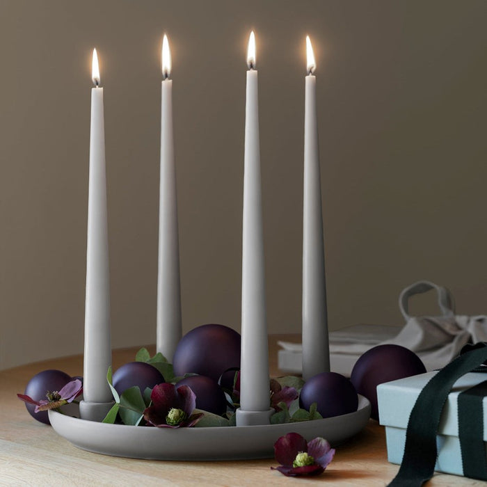 Blomus Juhla Matte Glass Ornament, Midnight Plum, Set Of 4