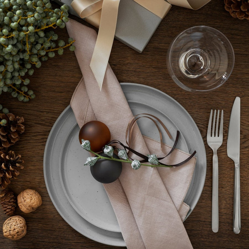 Blomus Juhla Matte Glass Ornament, Smoke, Set Of 4