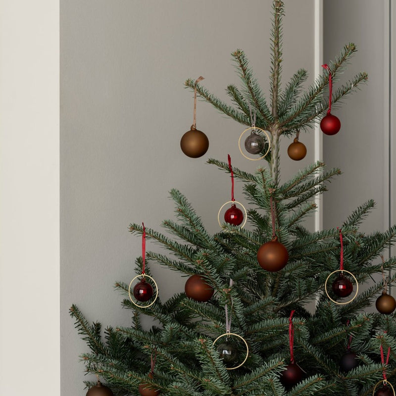 Blomus Juhla Matte Glass Ornament, Smoke, Set Of 4