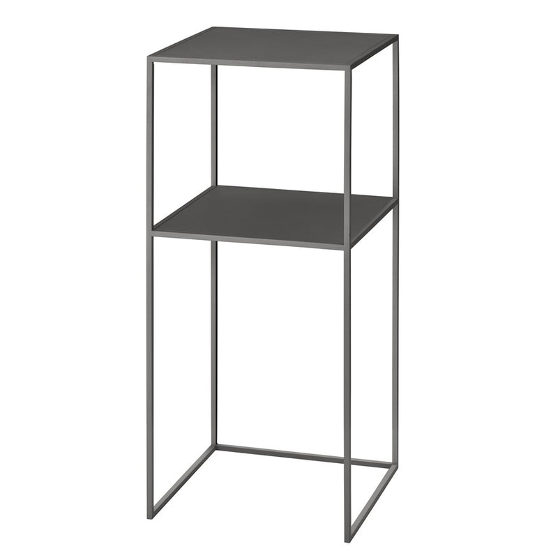 Blomus Fera Pedestal Table/Shelf, Steel Grey