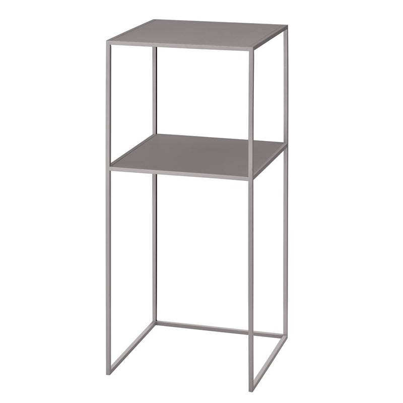 Blomus Fera Pedestal Table/Shelf, Mourning Dove (Grey/Brown)