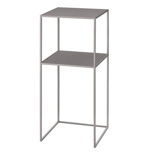 Blomus Fera Pedestal Table/Shelf, Mourning Dove (Grey/Brown) - 63224