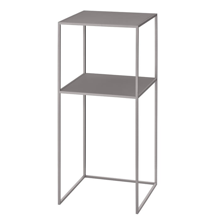 Blomus Fera Pedestal Table/Shelf, Mourning Dove (Grey/Brown) - 63224