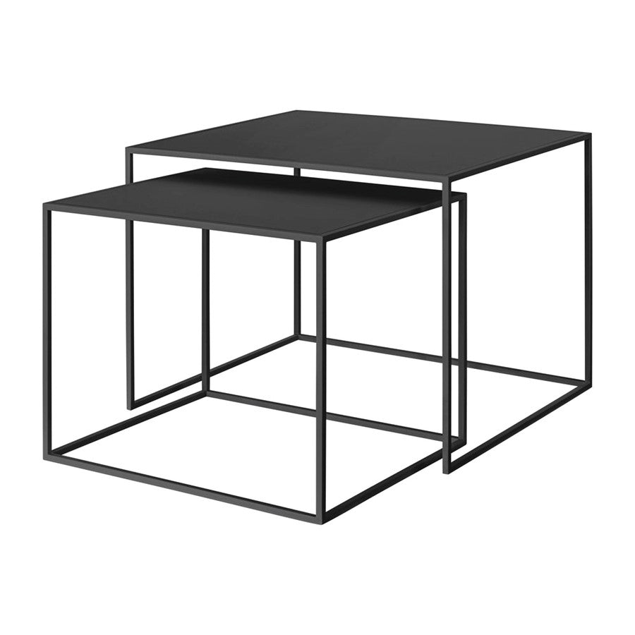 Blomus Fera Set Of 2 Nesting Tables/Rectangular, Black