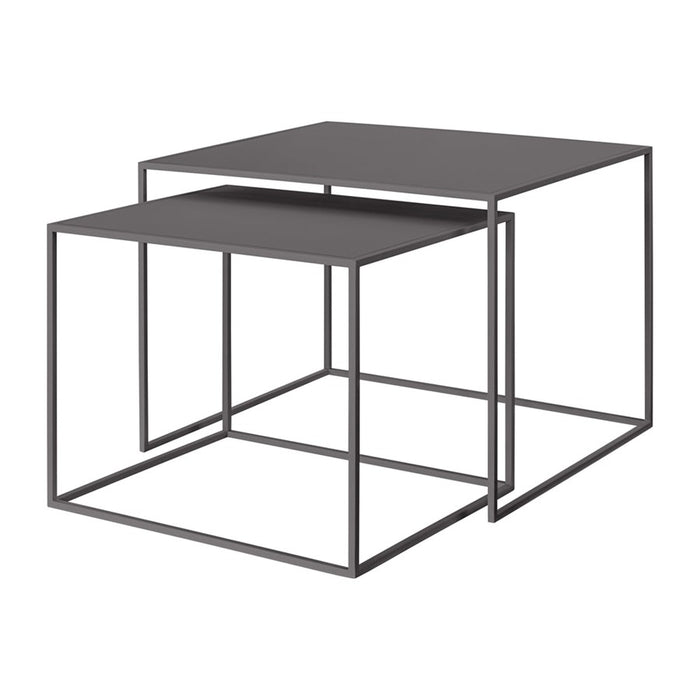 Blomus Fera Set Of 2 Nesting Tables/Rectangular, Steel Grey